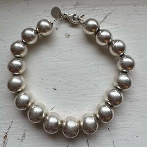 Tiffany & Co Hardware Ball Bracelet Sterling 7.5in